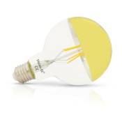 Miidex Lighting - Ampoule led E27 Globe 6W G95 Calotte dorée ® blanc-chaud-2700k - non-dimmable