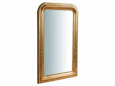 Miroir, miroir mural rectangulaire, à accrocher sur la paroi horizontale verticale, shabby chic, maquillage, salle de bain, cadre finition or antique,