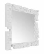 Miroir mural Pixel / 80 x 80 cm - Slide blanc en plastique
