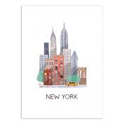 NEW YORK - MAJA TOMLJANIC - Affiche d'art 50 x 70 cm