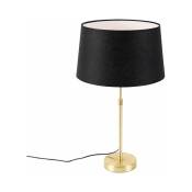 Parte - Lampe de table avec Abat-Jour - 1 lumière - ø 350 mm - Noir et Or - Moderne - éclairage intérieur - Salon i Chambre i Cuisine i Salle à