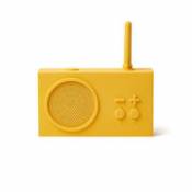 Radio portable Tykho 3 / Enceinte Bluetooth - Lexon jaune en plastique