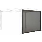 Store gris pour pergola bioclimatique – Triomphe – 3x4 m. aluminium et textilène - Gris