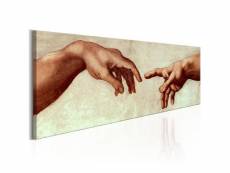 Tableau peinture religieuse god's finger taille 150