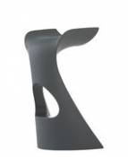 Tabouret de bar Koncord / H 70 cm - Plastique - Slide gris en plastique