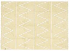 Tapis coton motif Z jaune 120x160