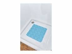 Tapis fond de douche anti-dérapant bulles 50 x 50 cm bleu - tendance
