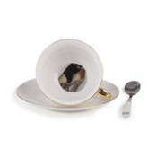 Tasse à thé Guiltless - Giunone / Avec soucoupe & cuillère - Image érotique au fond de la tasse - Seletti blanc en céramique