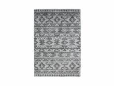 Venise - tapis à motifs ethniques scandinaves gris 120x170