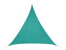Voile d'ombrage triangulaire 5 x 5 x 5 m curacao - emeraude