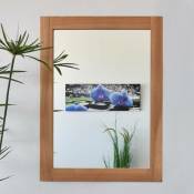 Wildwater - Miroir rectangulaire en teck massif Lazy 90 x 70 cm - Naturel