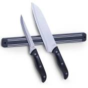 Zeller - Bande magnétique pour couteaux, couleur noir