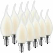Ampoule led E14 ¨¤ Filament, Lot de 10 Ampoules Flamme,