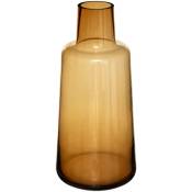 Atmosphera - Vase verre ambre H40cm créateur d'intérieur - Ambre