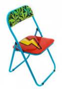 Chaise pliante Eclair / rembourrée - Seletti multicolore en plastique