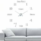 Choyclit - 3D Horloge Murale, Horloge Murale Design Moderne, Silencieuse, diy Horloge Murale Digitale, Horloge Murale Geante pour Bureau, Salon,