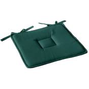 Enjoy Home - Galette plate à nouettes 40 x 40 cm lola 100% coton coloris vert fonce