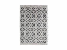 Ferry - tapis esprit scandinave à motifs losanges gris beige 160x230