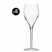 Flûte à champagne Privé Grand Cru / 33 cl - Lot de 6 - Italesse transparent en verre
