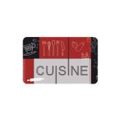 Id Mat - Tapis de cuisine - 50x80 cm - Cuisine - rouge