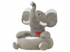 Inedit mobilier pour bébés et tout-petits ligne jakarta chaise en peluche pour enfants éléphant gris