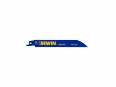 Irwin lot de 5 lames de scie sabre - pour métal - 818r - 18 tpi - 200 mm