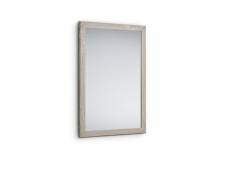 Kim - miroir avec cadre - couleur bois - 48x68cm