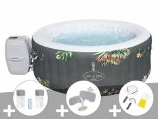Kit spa gonflable bestway lay-z-spa aruba rond airjet