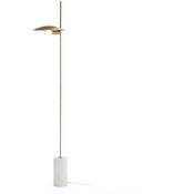 Lampe de table 24X12X77 marbre blanc/métal doré éclairage