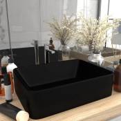 Lavabo de luxe Noir mat 41x30x12 cm Céramique - Noir