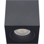 Ledbox - arkoi Boîtier GU10, Plafonnier carré noir