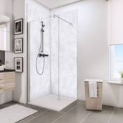 Lot de 2 panneaux muraux salle de bains 100 x 210 cm Schulte DécoDesign Brio marbre brillant