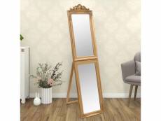 Miroir sur pied style baroque - miroir décor doré