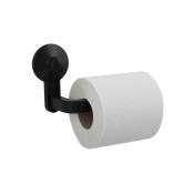 MSV - Porte rouleau papier wc ou serviettes à ventouse pvc Noir Noir