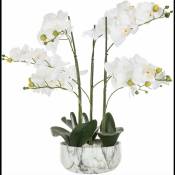 Orchidée Artificielle 65cm avec Pot en Céramique