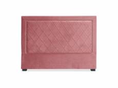 Paris prix - tête de lit design en velours "sofia" 160cm rose