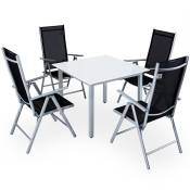 Salon de jardin aluminium »Bern« 1 table 4 chaises