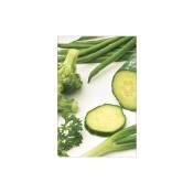 Sticker réfrigérateur et lave vaisselle, légumes verts nature cuisine déco, 75 cm x 49 cm - Multicouleur