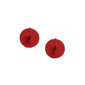 Supports adhesifs ronds metal ideal tringle extensible ronde D7 ou 10 lot de 2 ou 4 (rouge, 2) - Ateliers 28