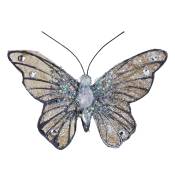 Suspension décorative papillon noir et doré L13