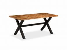 Table de salon salle à manger design bois d'acacia et manguier 180 cm helloshop26 0902309