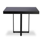 Table extensible noir pieds noir