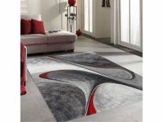 Tapis chambre madila rouge 80 x 150 cm tapis de salon moderne design par unamourdetapis