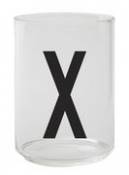 Verre A-Z / Verre borosilicaté - Lettre X - Design Letters transparent en verre