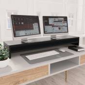 Vidaxl - Support d'écran avec une étagère en bois différentes couleurs Couleur : Noir