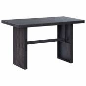 Vidaxl vidaXL Table de jardin Noir 110x60x74 cm Résine