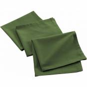 3 Serviettes de table coton recycle Grand Mistral Vert