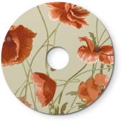 Abat-jour mini plat Ellepì à motifs floraux 'Blossom Haven', diamètre de 24 cm - Fabriqué en Italie Botanique Papaver - Botanique Papaver
