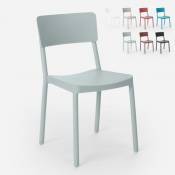 Ahd Amazing Home Design Chaise au design moderne pour cuisine bar restaurant et jardin Liner, Couleur: Gris clair