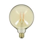 Ampoule led Globe (G125) / Vintage au verre ambré,